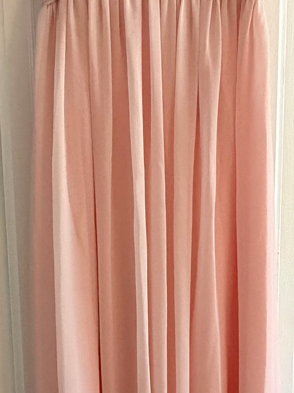 Elegant Blush Pink Pleated Maxi Dress for Weddings